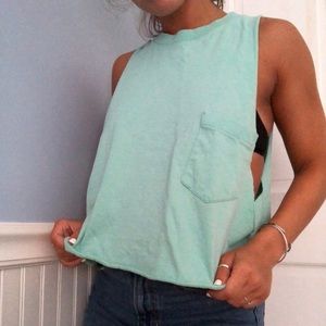 *VINTAGE* Teal Muscle Tee